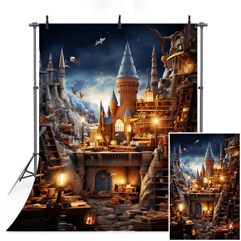 Magic College Style Halloween Backdrops For Photography Castle Backgrounds Baby Shower Photo Photographic Studio Shoots Props