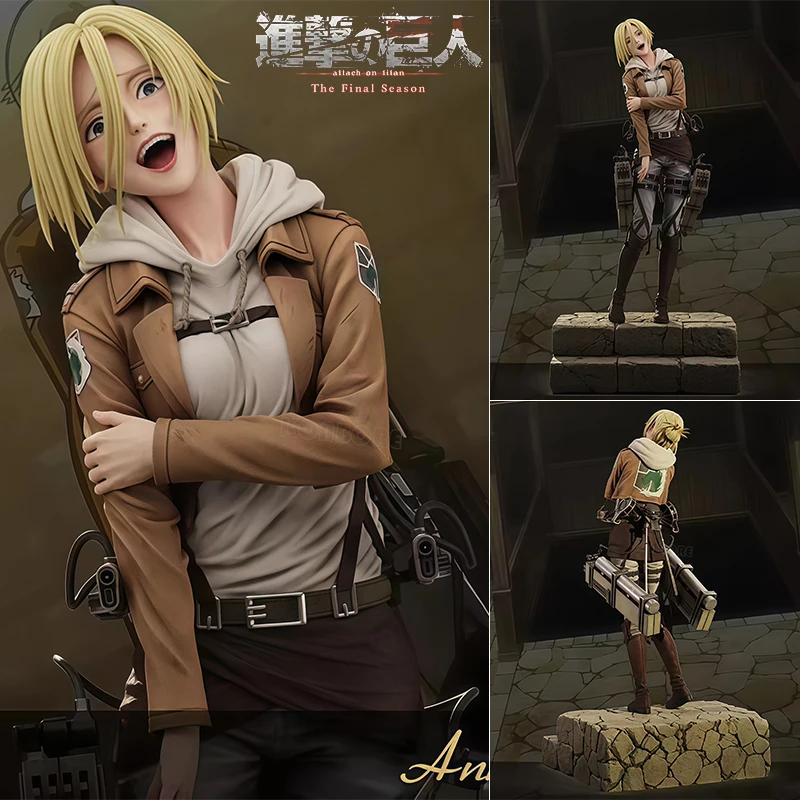 Figura de acción de anime de Attack On Titan, Annie Leonhart, Shingeki no Kyojin, Mikasa/Levi Ackerman/Titán Femenino, muñeco de juguete.