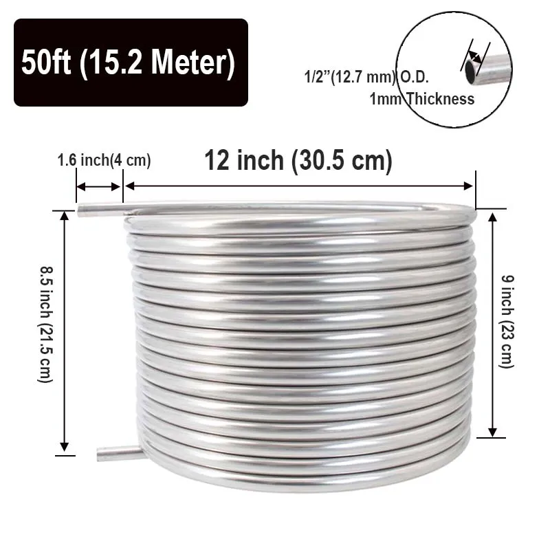 Homebrew Weldless 50\' x 1/2\