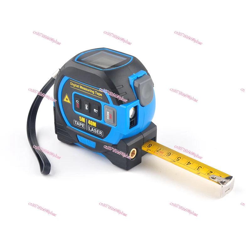 Laser Tape Measure 3-in-1 Infrared Rangefinder High-precision Level Measure Self-locking Steel Tape Measure 5 Meters