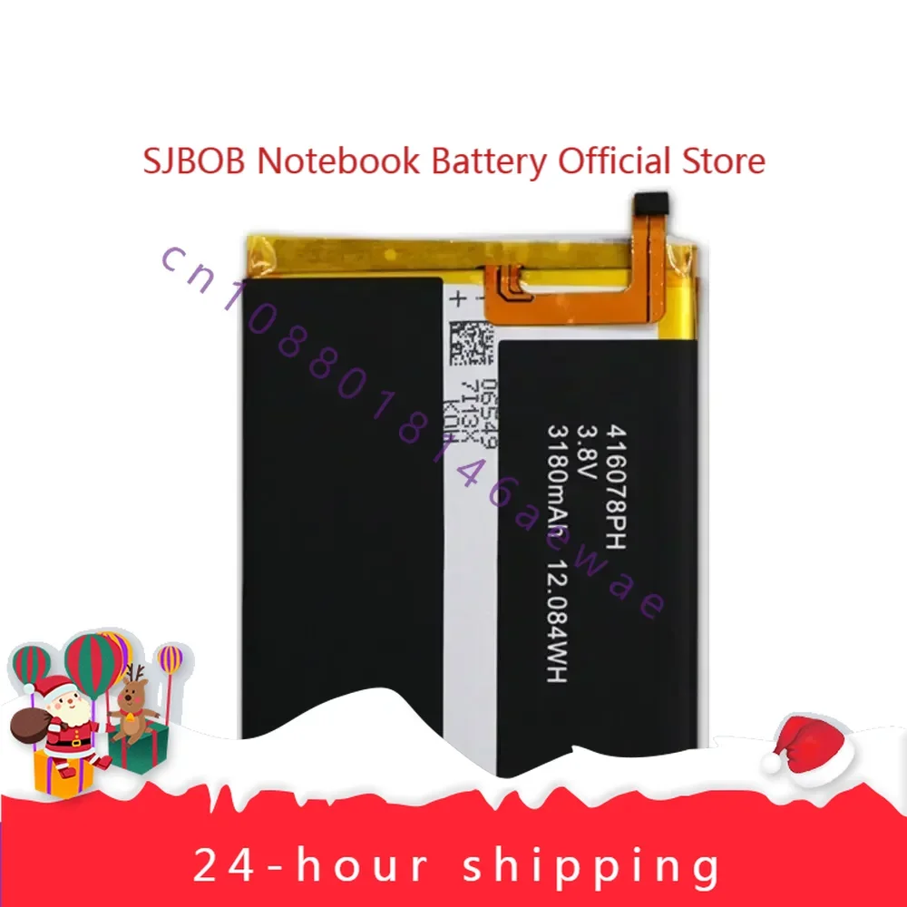 

New replacement battery 3180mah 12.08wh 3.7v/3.8v for Blackview S8 MTK6750T 416078ph batteries+tools