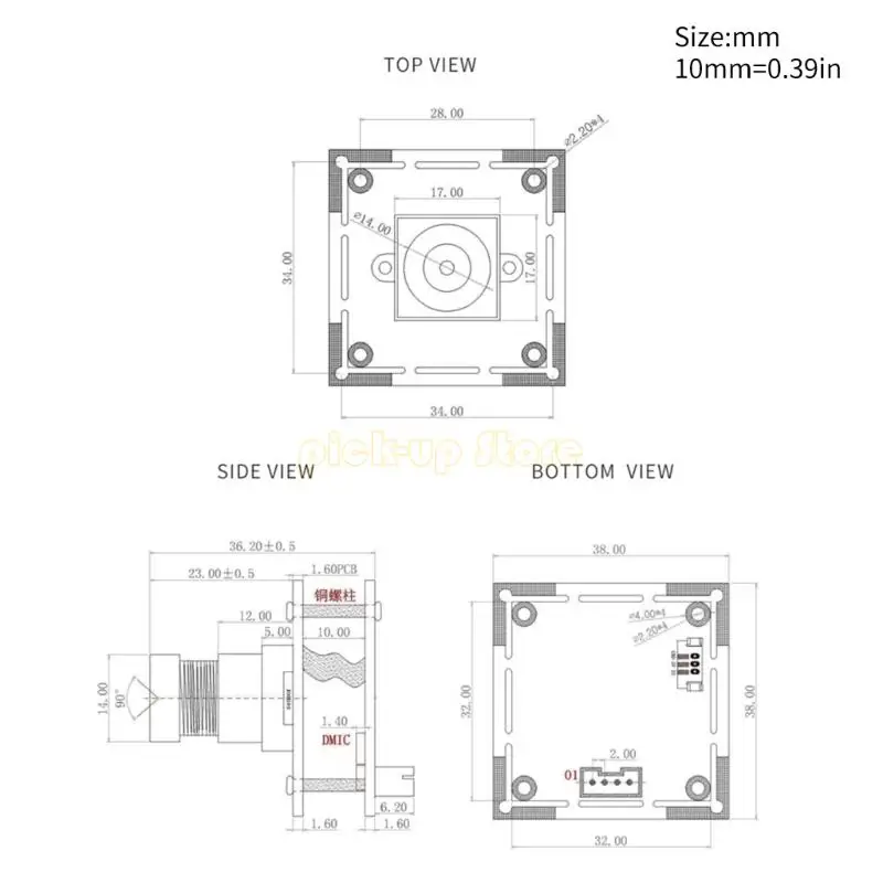 Q5WA 12MP USB Webcam IMX586 Sensoring 4K 30FPS Записывает 90 градусов.