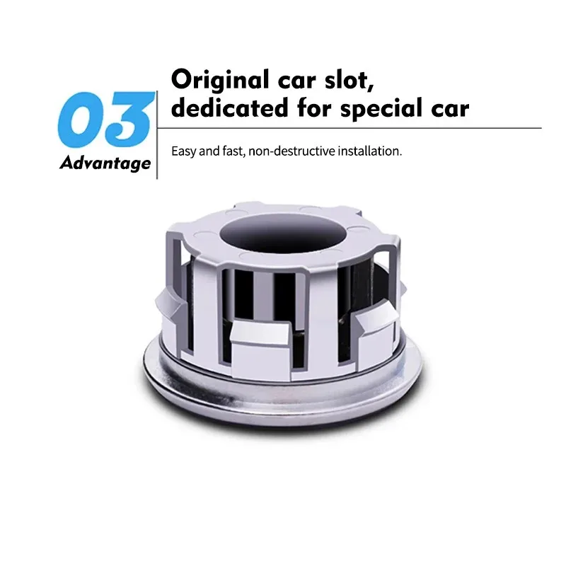 Deren جودة عالية Led دعم مغناطيسي مضيء تخصيص شعار غطاء محور العجلة أضواء عائمة متوافقة #4