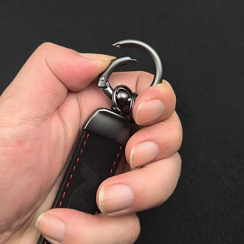 2024 Suede Leather Keyring Man Women Luxury Car Keychain For Hyundai Elantra Kona i10 i20 i30 Tucson N Line Keychain Accessories