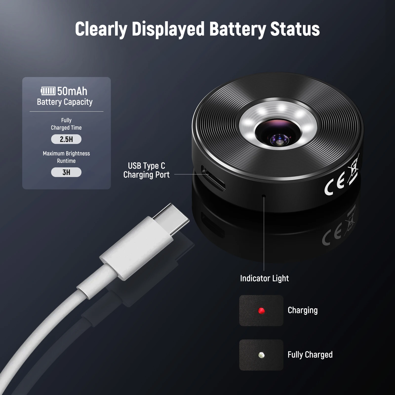 NEEWER 45X Phone Microscope Rechargeable Close Up Zoom Lens w 50mAh Battery For iPhone Samsung Cage with 17mm Lens Adapter