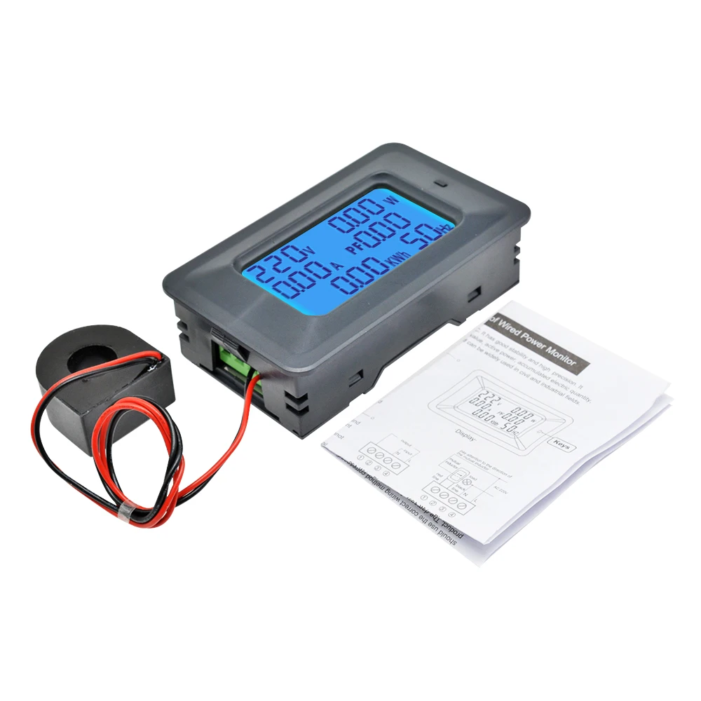 100A  AC110-250V Digital LED Display Voltmeter Ammeter Wattmeter Power Energy Meter 220V Volt Wattmeter Tester Detector