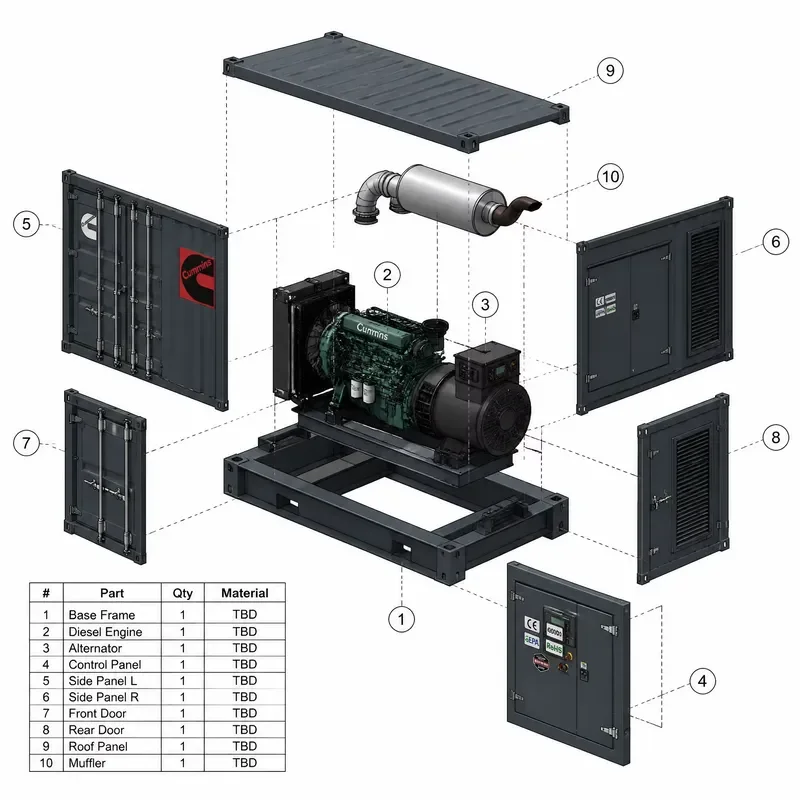 100kw 120kva 6BTA5.9-G2 Silent Generator Set