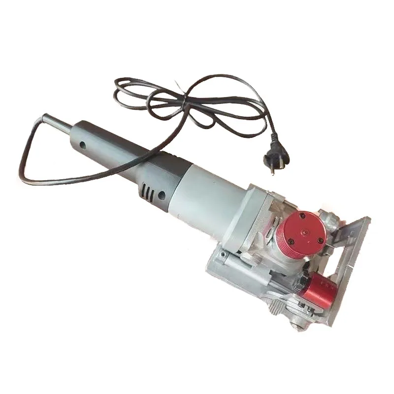220V Woodworking Slotting Machine Hand Pull Invisible Groover Punch Tenoning Full Copper Motor