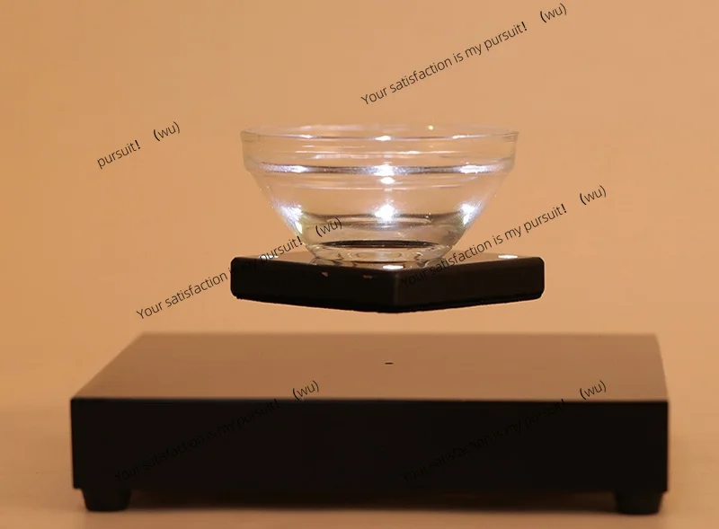 Suitable for suspension Wireless conduction LED luminous magnetic levitation display stand Advertising display stand