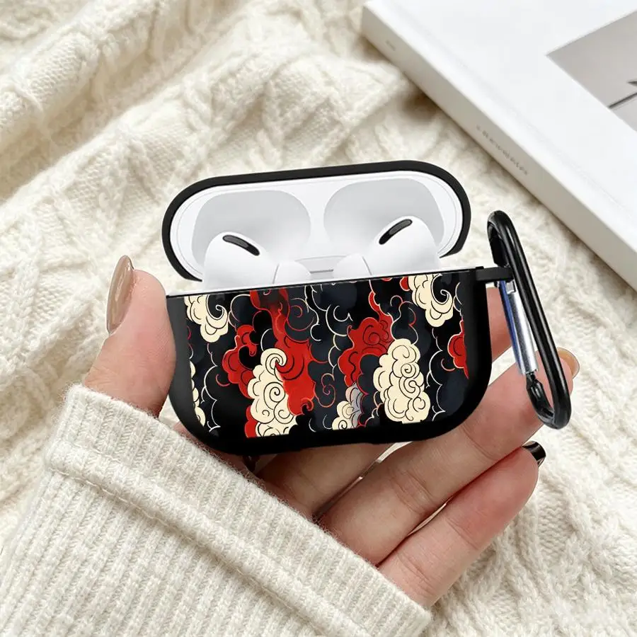 Chinese Cloud Pattern Case For Airpods Pro3 2 3 Pro 1 4 Pro2 Earphone Cases Cover