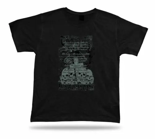 Tshirt Tee Shirt Birthday Gift Idea Basement Script Skulls Gothic Retro Classic