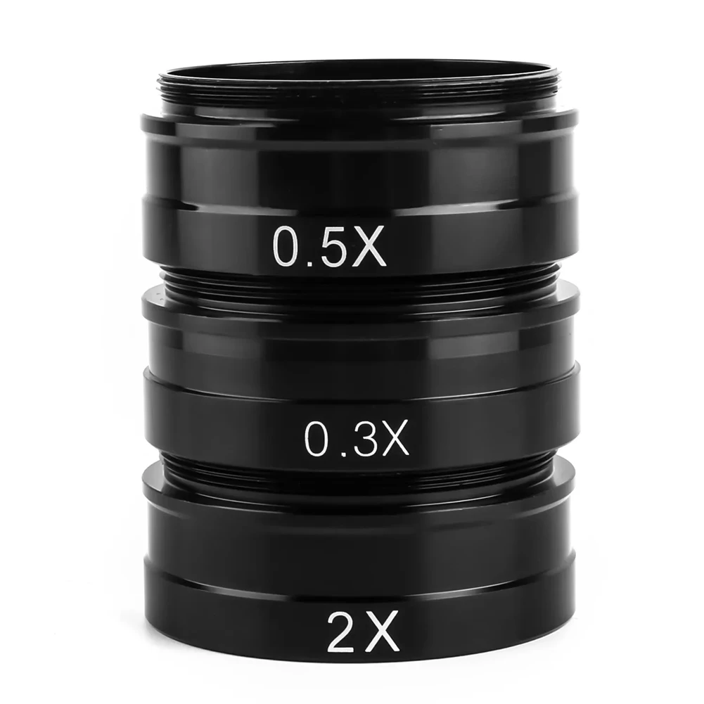 Professional Monocular Microscope Auxiliary Objective Barlow Lens Install Thread 42Mm For 10A 120X 180X 300X Easy Install