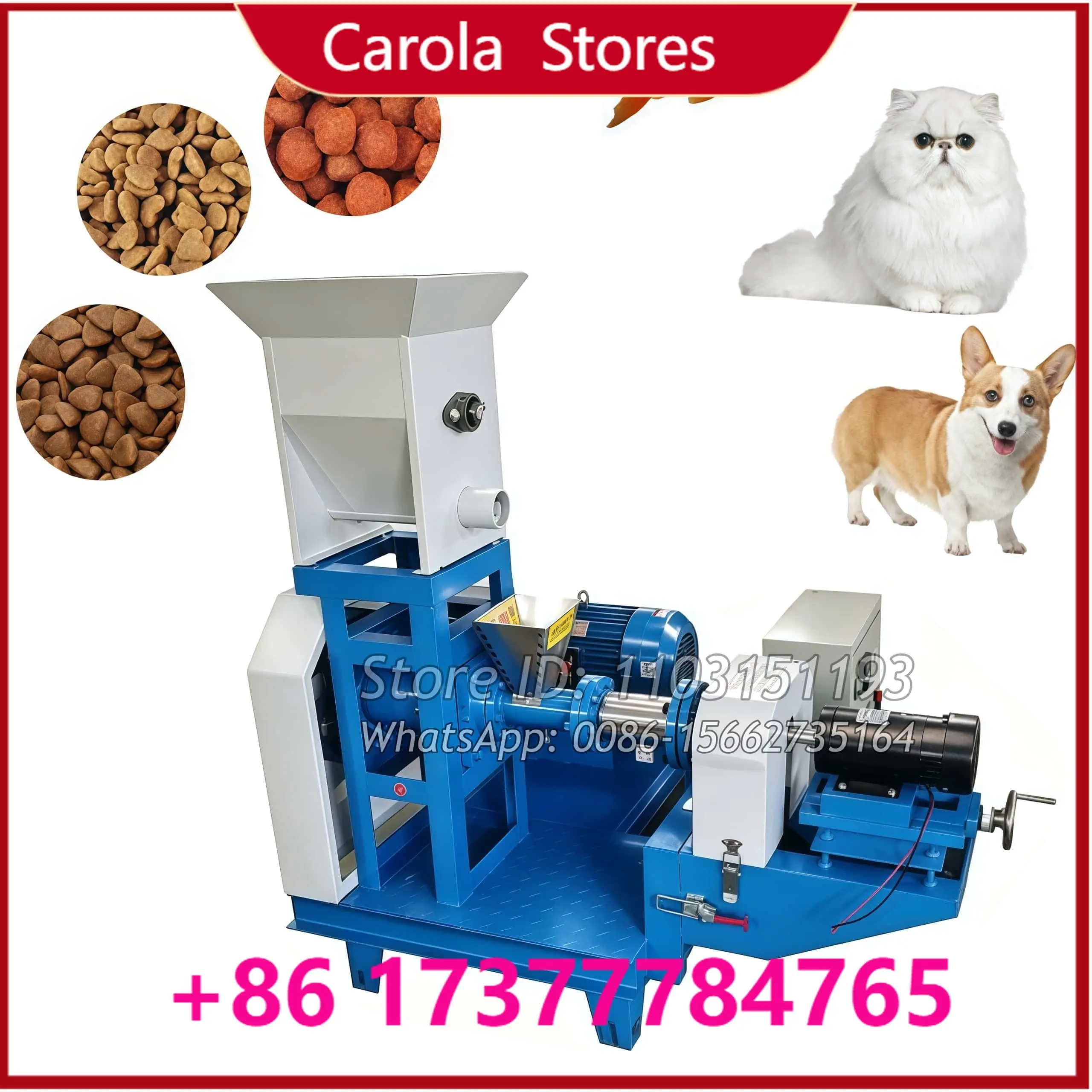 40-50 KG/H Floating Fish Feed Dog Pet Treat Dry Pellet Food Extruder Production Make Machine In Nigeria