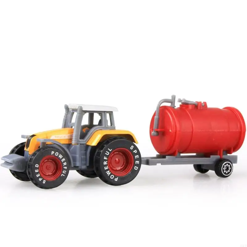 16FE Children's Simulated Vehicle Pull Back Car Toy Kids Simulated Pull Back Car for Toddlers Kids Farm Tractor