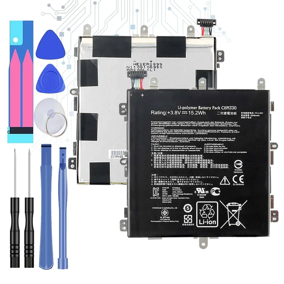 

For ASUS C11P1330 3948mAh Battery For ASUS MeMO Pad 8 Pad8 ME581C K01H K015 ME8150C High Capacity with Free Tools