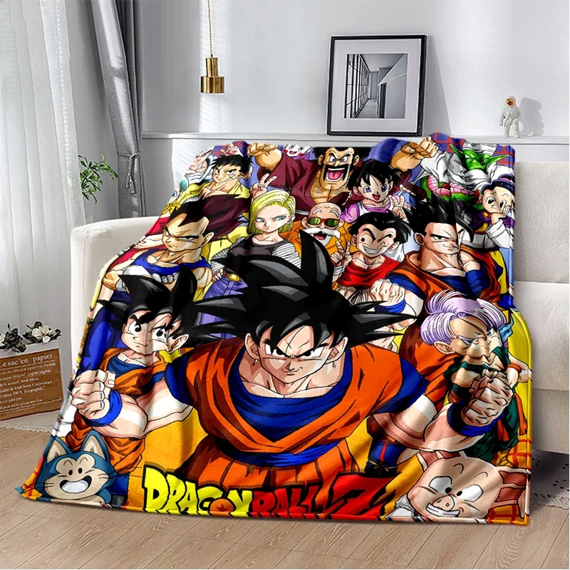 Cartoon 3D D-Dragon B-Ball Anime Blanket,Soft Throw Blanket for Home Bedroom Bed Sofa Picnic Travel Office Cover Kids Gift