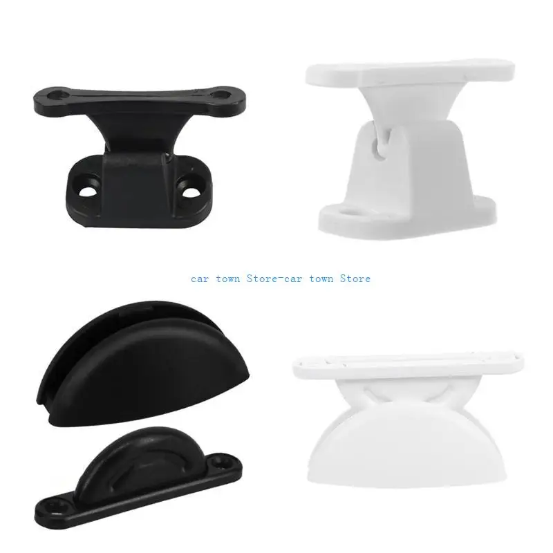 

RXJE Nylon Door Latches Mount Limiter Stoppers Fit for RVs & Motorhomes Prevents Wall Damage Enhanced Stability Pack Of 2