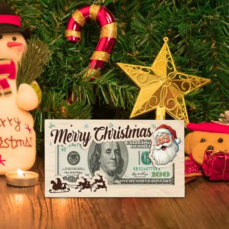 Christmas Money Holders Cute Santa Christmas Cash Holder Holiday Favors Christmas Money Holder Ornaments For Cash Checks Or Gift