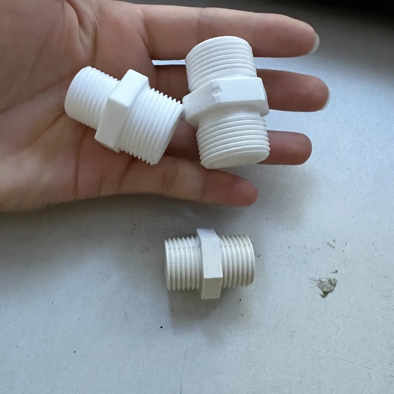 

Двойной разъем с наружной резьбой 1/2 дюйма, 3/4 дюйма, 1/2 дюйма до 3/4 дюйма для ПВХ, PE PB, различные пластиковые трубы, фитинги для дома