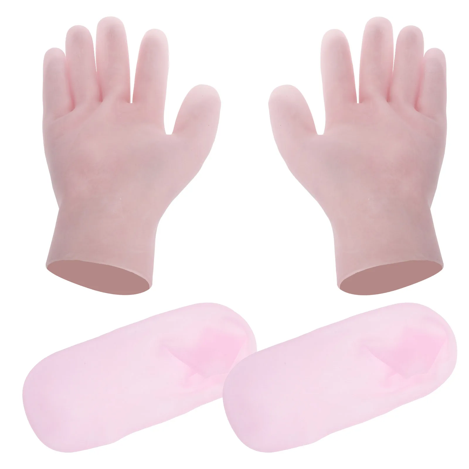 

1Set Waterproof Sun Protection Gloves Moisturizing Hand Gloves for Women Dry Elastic Comfort Fit Glove Sock Set