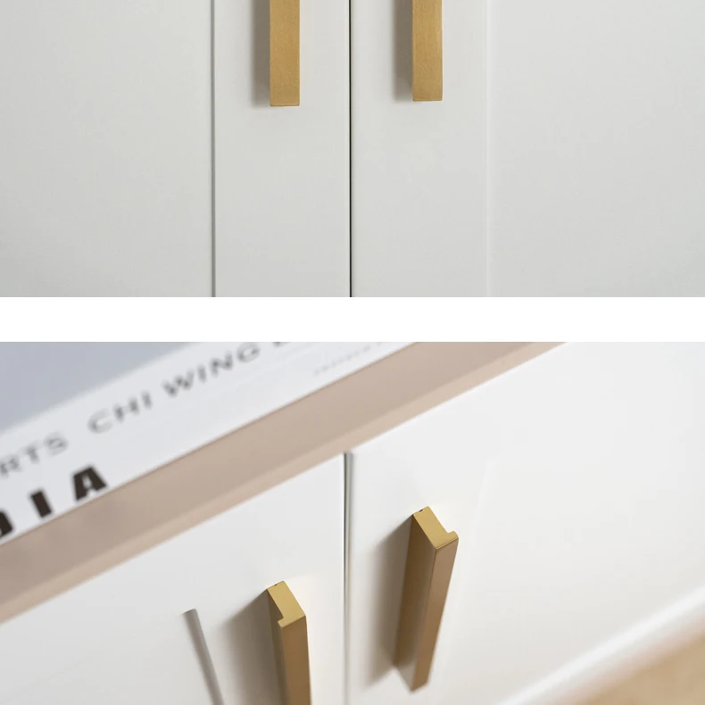 Long brushed brass furniture handle — supplier illustration 10