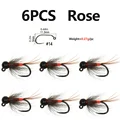 6PCS Rose Size14