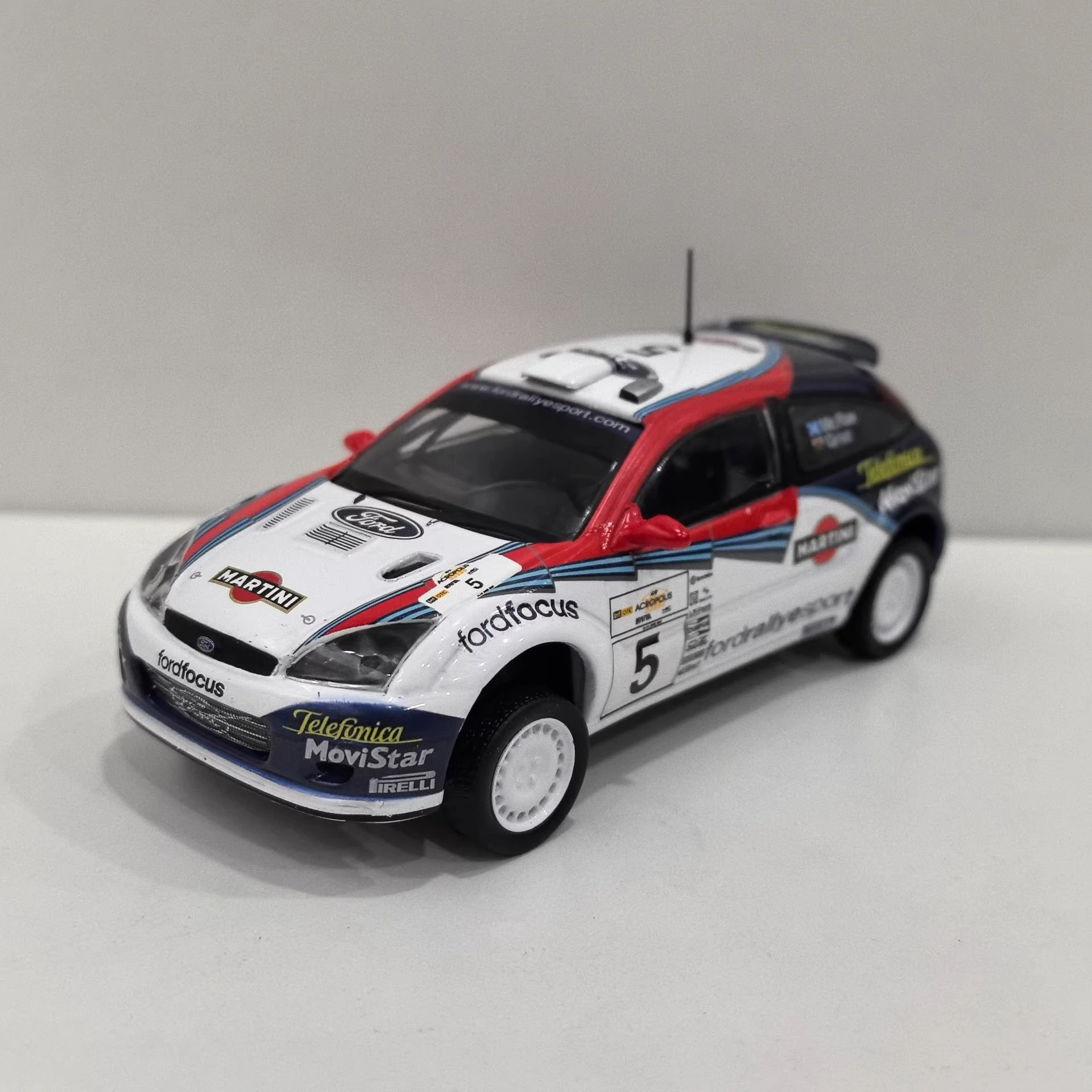 IXO 1/43 FORD FOCUS RS WRC #5 2002 Ford Racing Model, Alloy, Martini