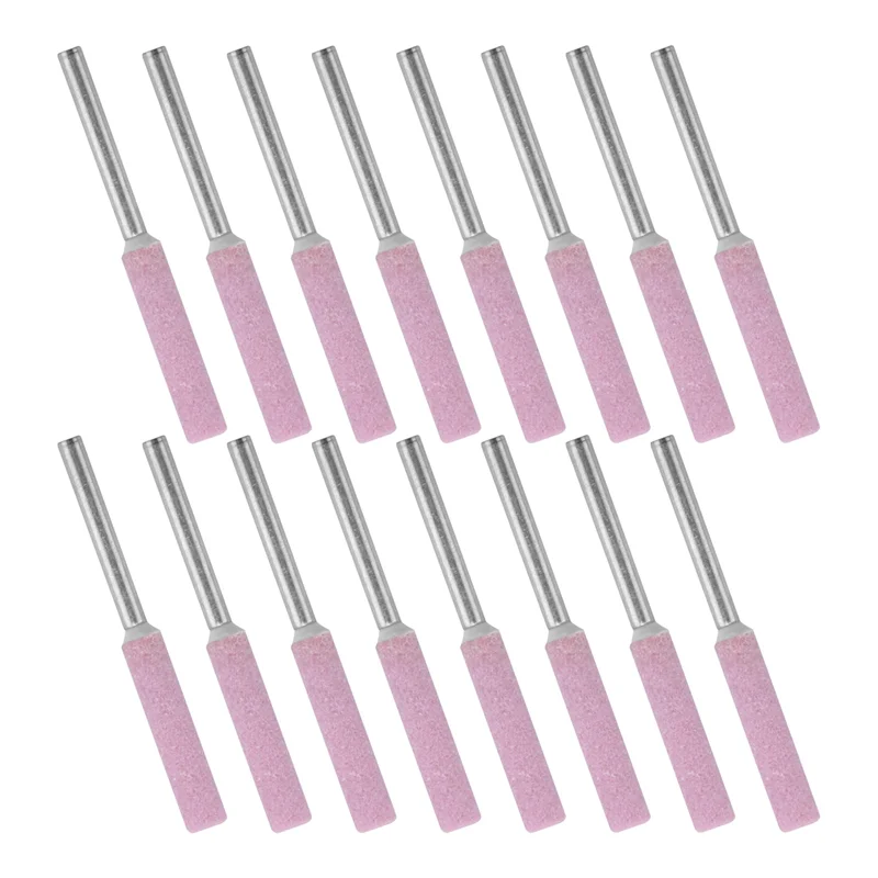

AB34-16Pcs Chainsaw Sharpener Grinding Stones 4.8Mm Sharpening Tool Stones Burr Chain Saw Grindstone File Replacement Tools