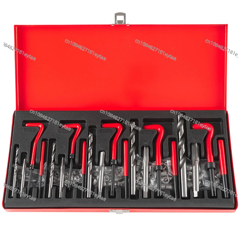 131 Pcs Engine Block Restoring Damaged Thread Repair Tool Kit M5 M6 M8 M10 M12 for Helicoil Car Repair Tools Coarse Crowbar