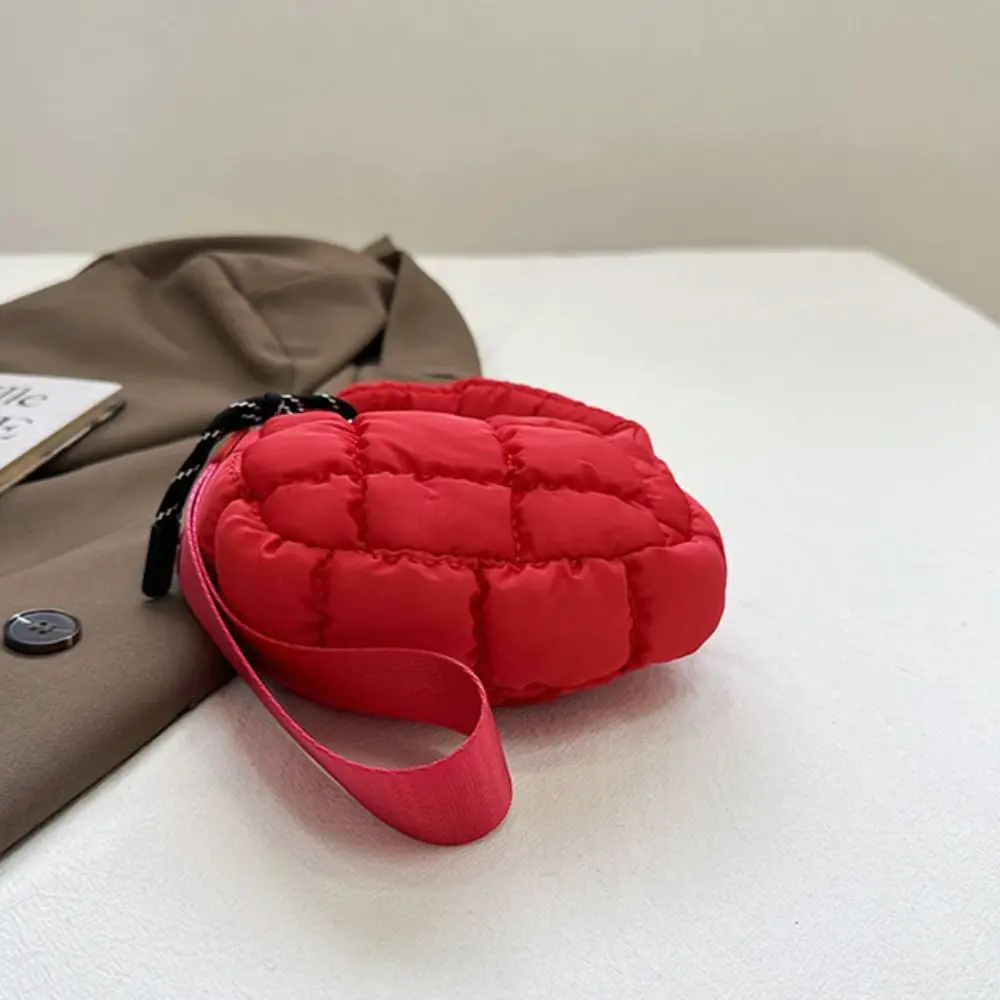 Mode Einfarbig Wolke Plissee Geldbörse Stepp Mini Handtasche Kleine Brieftasche Koreanischen Stil Tasche Anhänger Mädchen/Weibliche