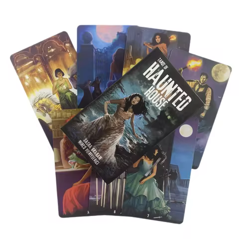 Tarot Of Haunted House Cards Divination Deck English Versions Edition Oracle Board Playing Game For Party