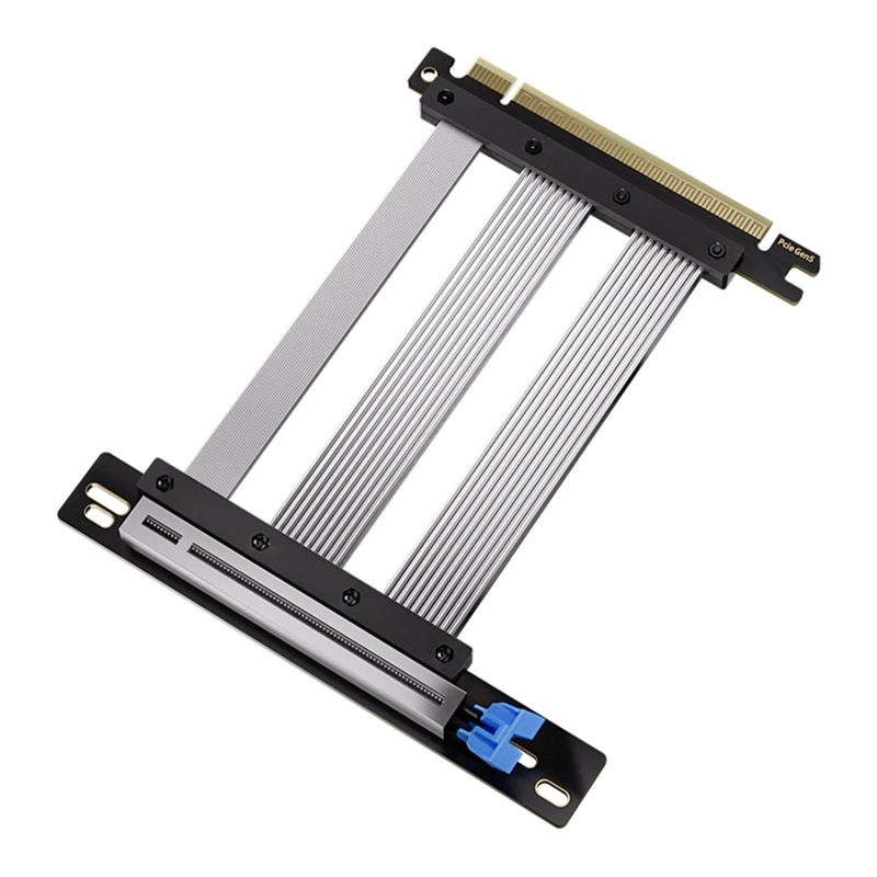 5,0 PCIE X16 Cable elevador tarjeta gráfica PCI-E X16 5,0 GPU extensión PCI Riser extensor blindado para ATX/ITX 180 grados A