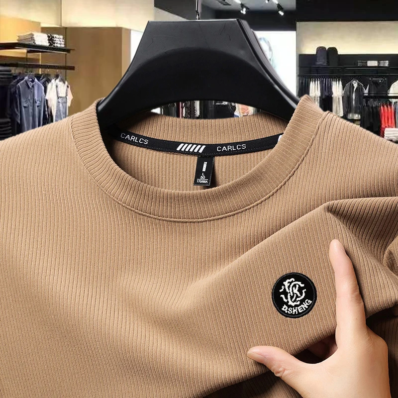 الخريف والشتاء جولة الرقبة هوديي منتصف العمر عارضة فضفاضة طويلة الأكمام تي شيرت سترة قاعدة سترة