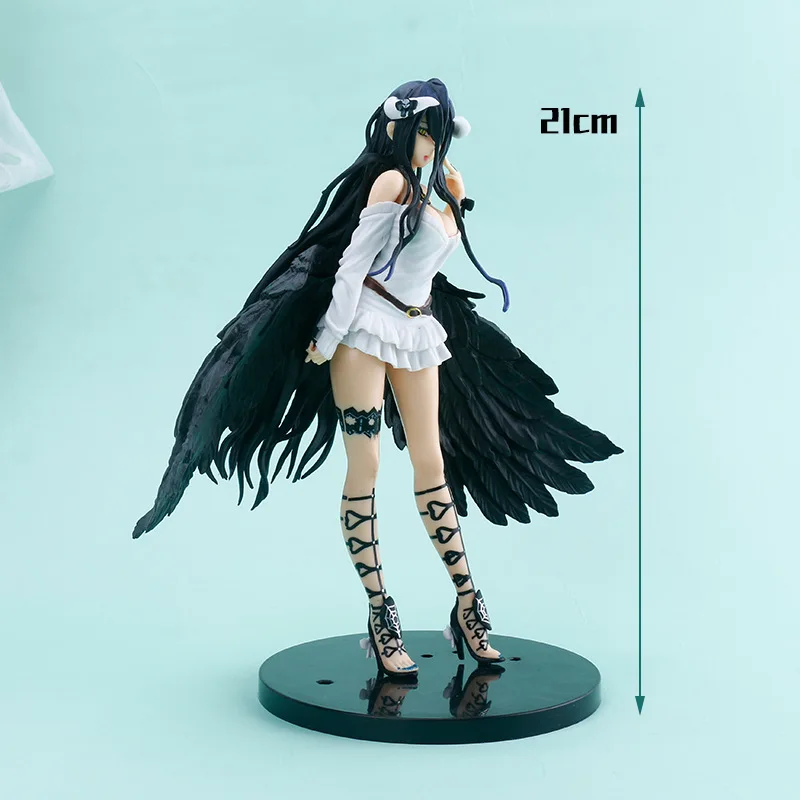 Naa 21cm Overlord Figure Albedo So-Bin Figure Anime Overlord III Albedo Action Figure Albedo Figurine Ainz Ooal Gown Figure Toys