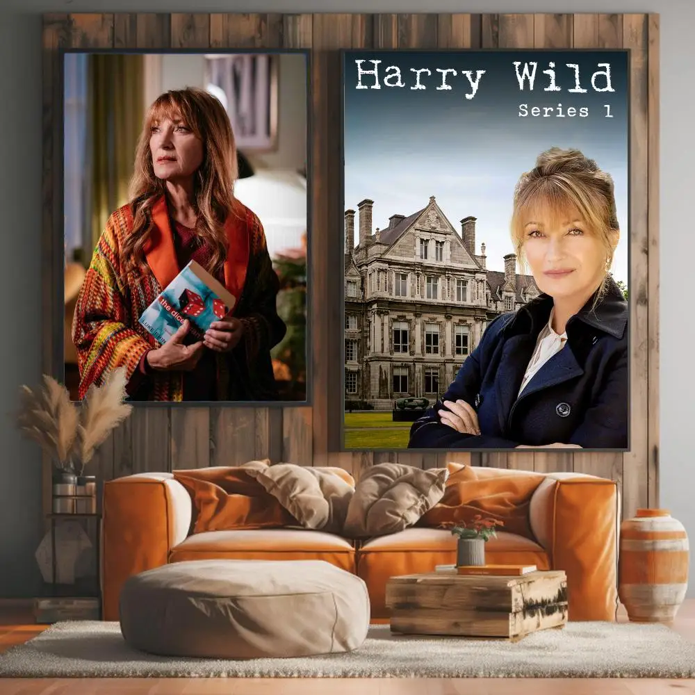 tv series H-Harry Wild-D Painting Calligraphy Elegant Botanical Decor for Living Room Modern Interior Design