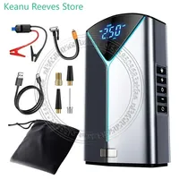 Car Emergency Starter Power Inflatable Pump All-In-One Machine Air Pump Portable Battery Booster Starter Digital Tire Inflator
