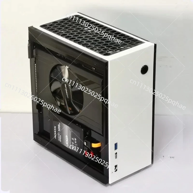 A31S Mini ITX Chassis, Side Transparent Acrylic Panel A4 Case, Non-Aluminum Small 1U Power Supply Computer Case