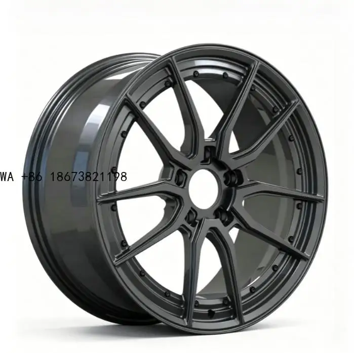 Custom 2 Piece 5 Spoke Forged Wheels 19 20 21 22 Inch 5x114.3 5x130 Deep Concave Stance Alloy Rims for Luxury SUV Sedan