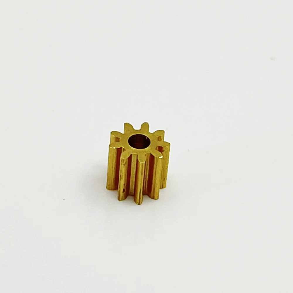 0,5 Modulus-engranaje de transmisión de piñón, engranaje de latón de cobre y Metal, Motor de ajuste, eje de 2mm, 2,3mm, 3,17mm, coche de juguete RC DIY, 8T, 9T, 10T, 12T, 14T