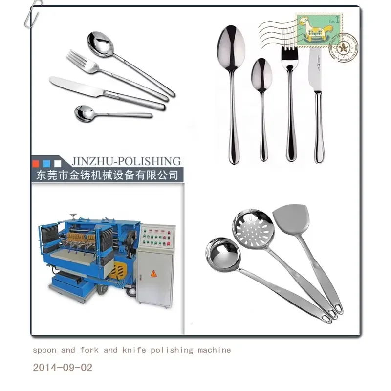 High Quality Automatic Stainless Steel Mirror Cutlery Polishing Machine Double Axles for Metal Sheet Polishing Machine