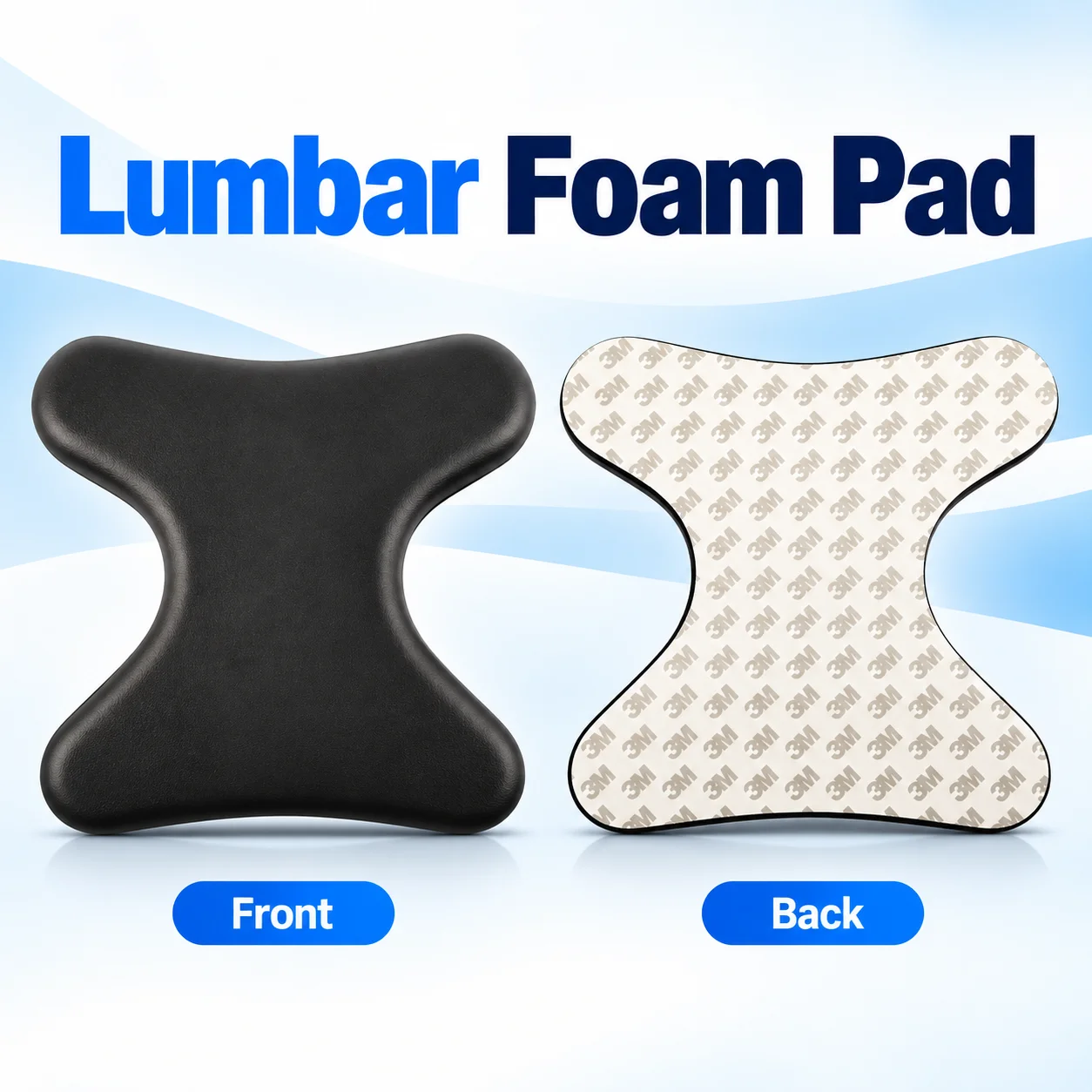 Lumbar Foam Pad & Seat Foam Strip Kit for Herman Miller Aeron Classic Chair Back Support Cushion Replacement Parts