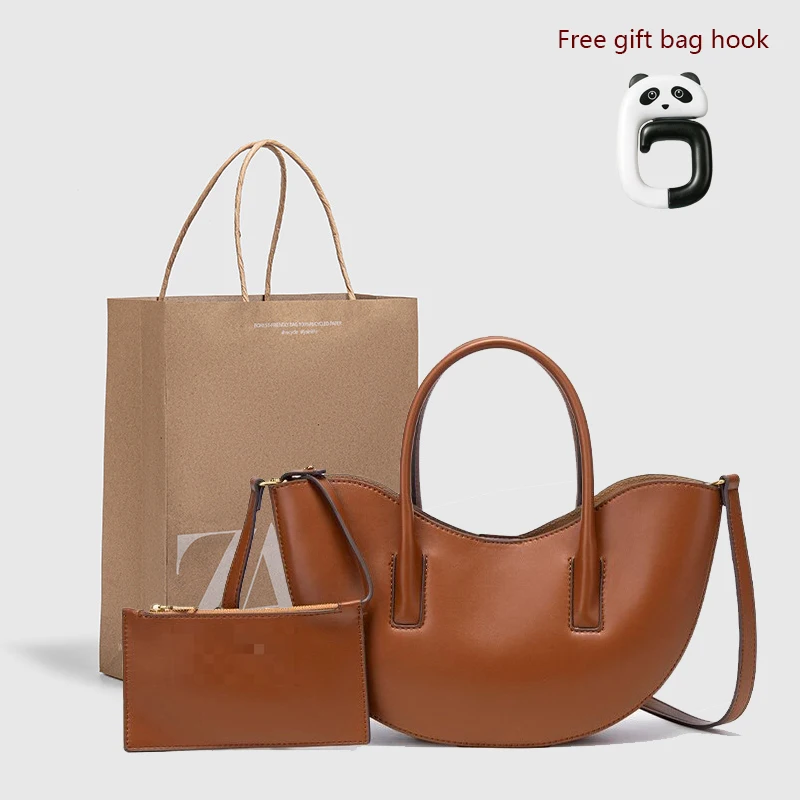 ريترو السرج حقيبة بو حقائب كتف جلدية للنساء بسيطة السيدات حقيبة كروسبودي مصمم حقائب اليد المتشرد للتسوق الترفيه #6