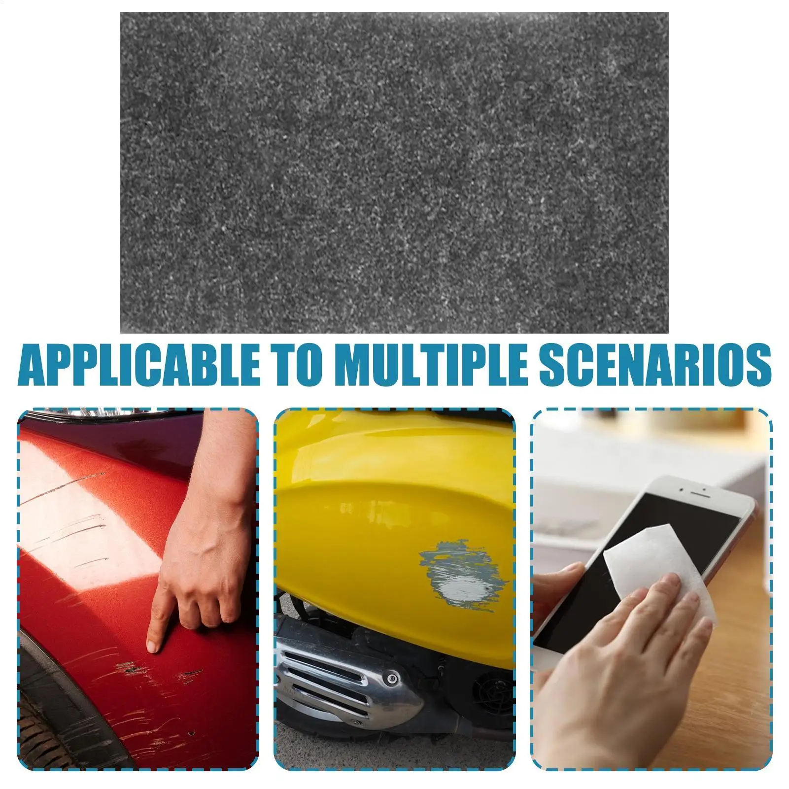 Car Scratches Remover Cloth 6Pcs Nano Car Scratch Remover Reusable Nanosparkle Cloth Restores Color Auto Scratch Remover
