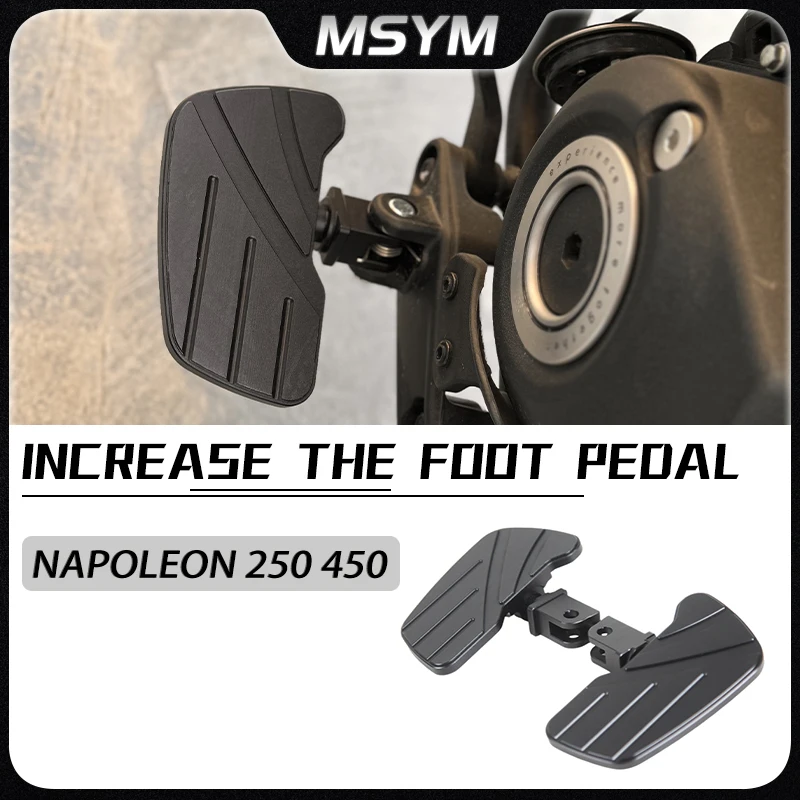 

Передние широкие подножки, педали, подставка для ног, увеличенные подножки, аксессуары для увеличения педалей для Banda NAPOLEON 250 450 napoleon 250 450