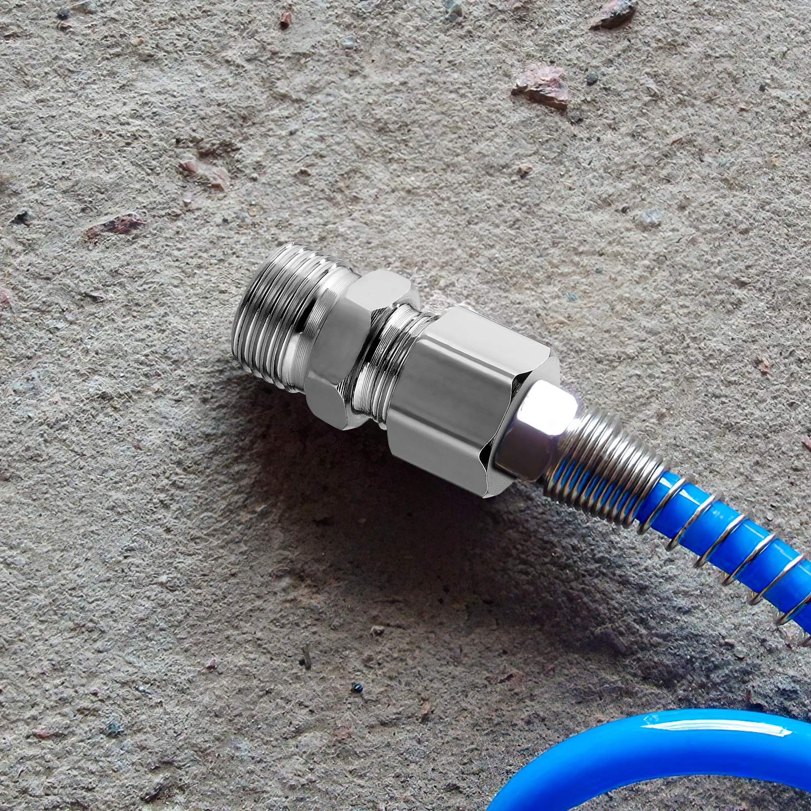 

6pcs Stainless Steel Compression Tube Fittings Hose Connectors Straight Pipe Adapters High-Temp Resistant Easy Install