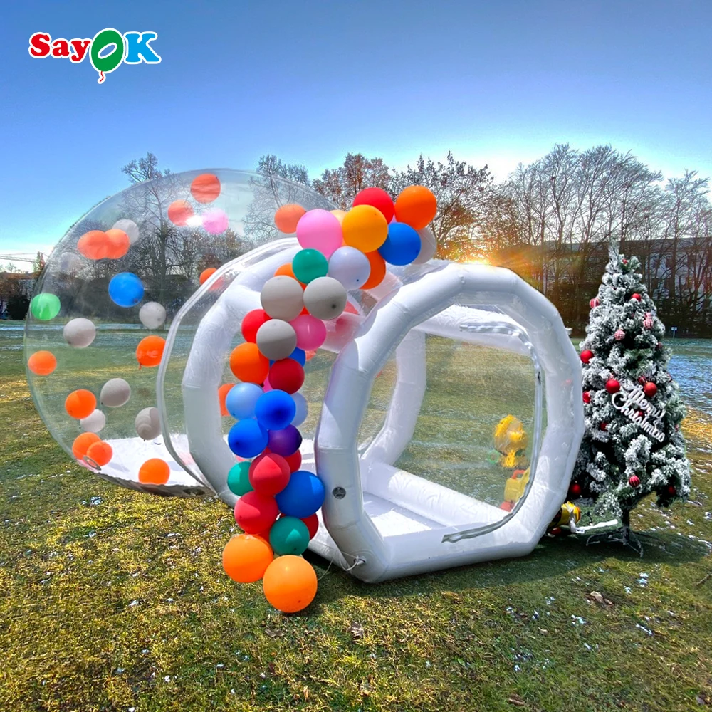 

Inflatable Bubble Balloon House with Blower, Clear Balloons Bubble Tent Dome for Kids Party Party Wedding Holiday Ball Pit