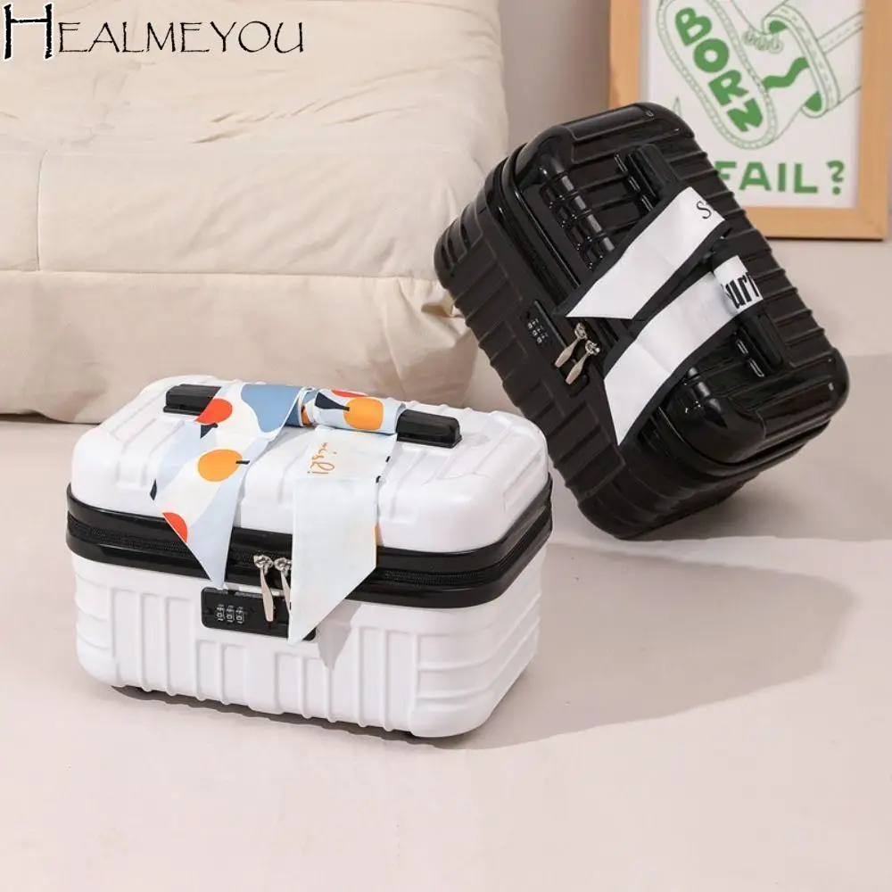 

Легко носить с собой, 17-дюймовый косметичка, портативная модная мини-сумка для багажа, прочная косметичка большой емкости, чемодан