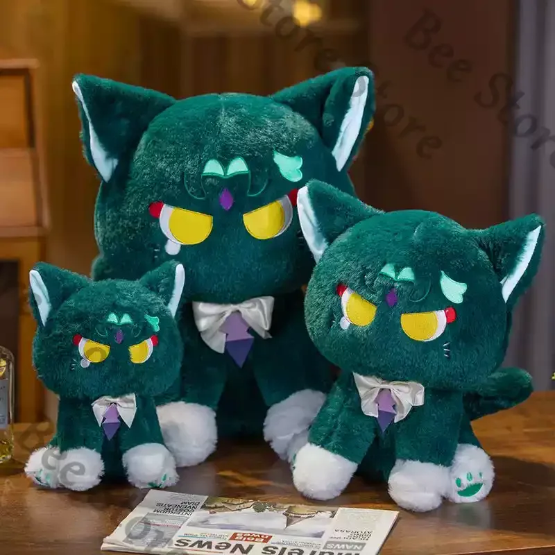 

Genshin Impact Game ambitus Balladeer quadratic element outfit change cat Cotton doll plush toys hug pillow gift