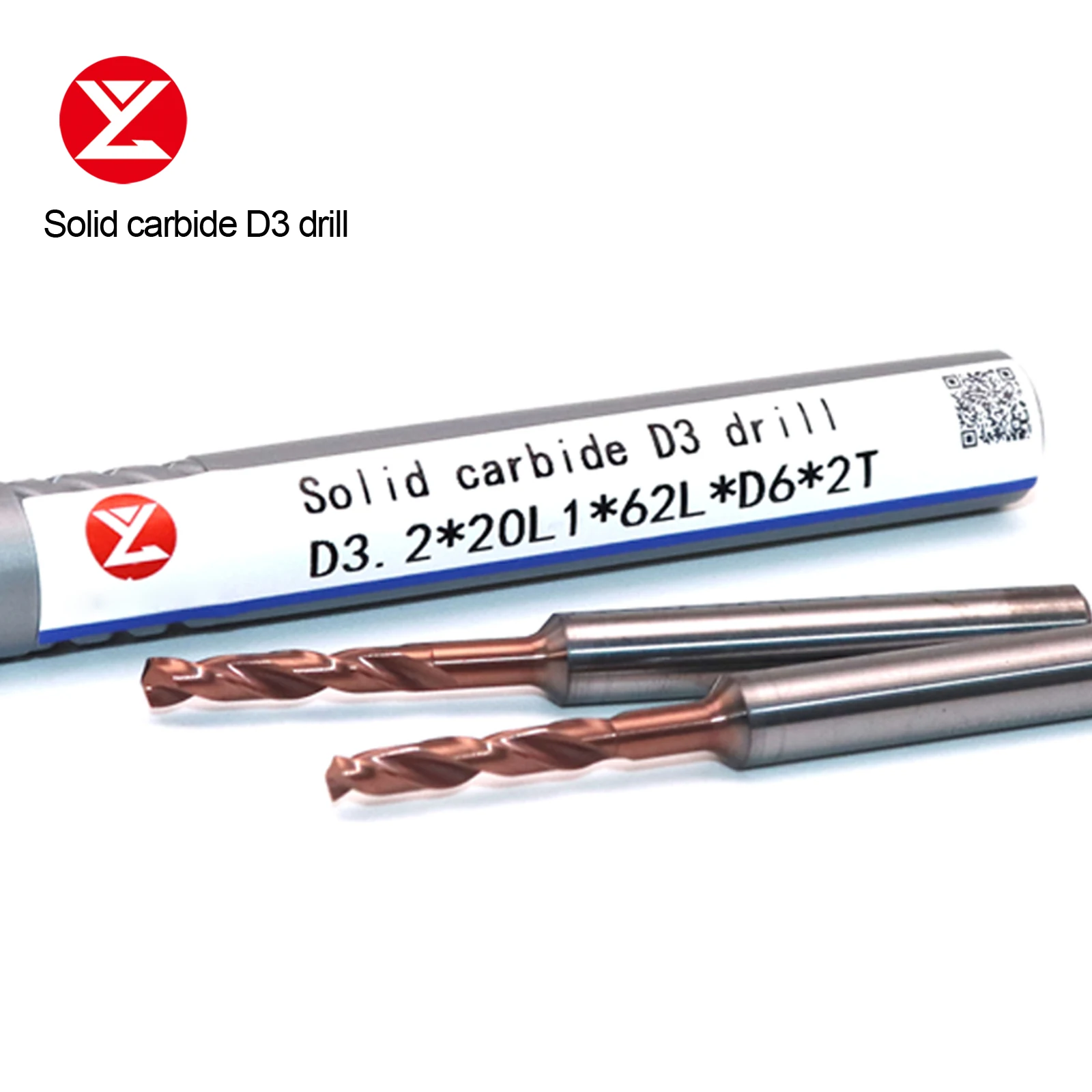 3D Dia.3.0-20mm Solid Carbide Drill DIN6535HA Coating Twist Drill Bit CNC Lathe Drilling High hardness Tools Metalworking Bits