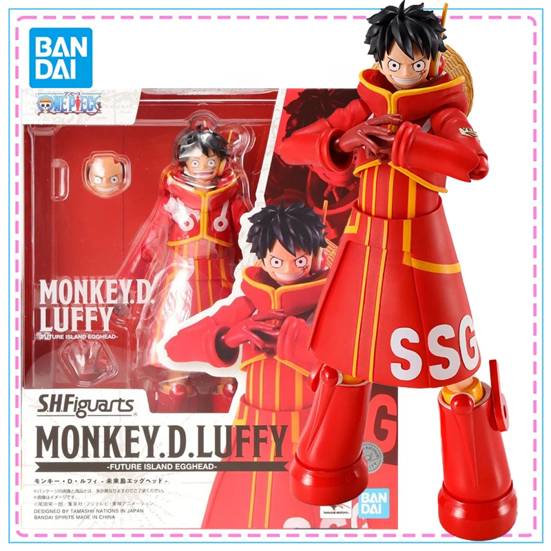 

Bandai S.H.Figuarts One Piece Луффи Future Island Egghead Фигурка Натуральная модель SHF Комплект экшн-фигурки Суставы Подвижная игрушка
